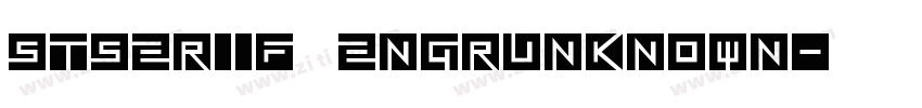 STSerif EngrUnknown字体转换